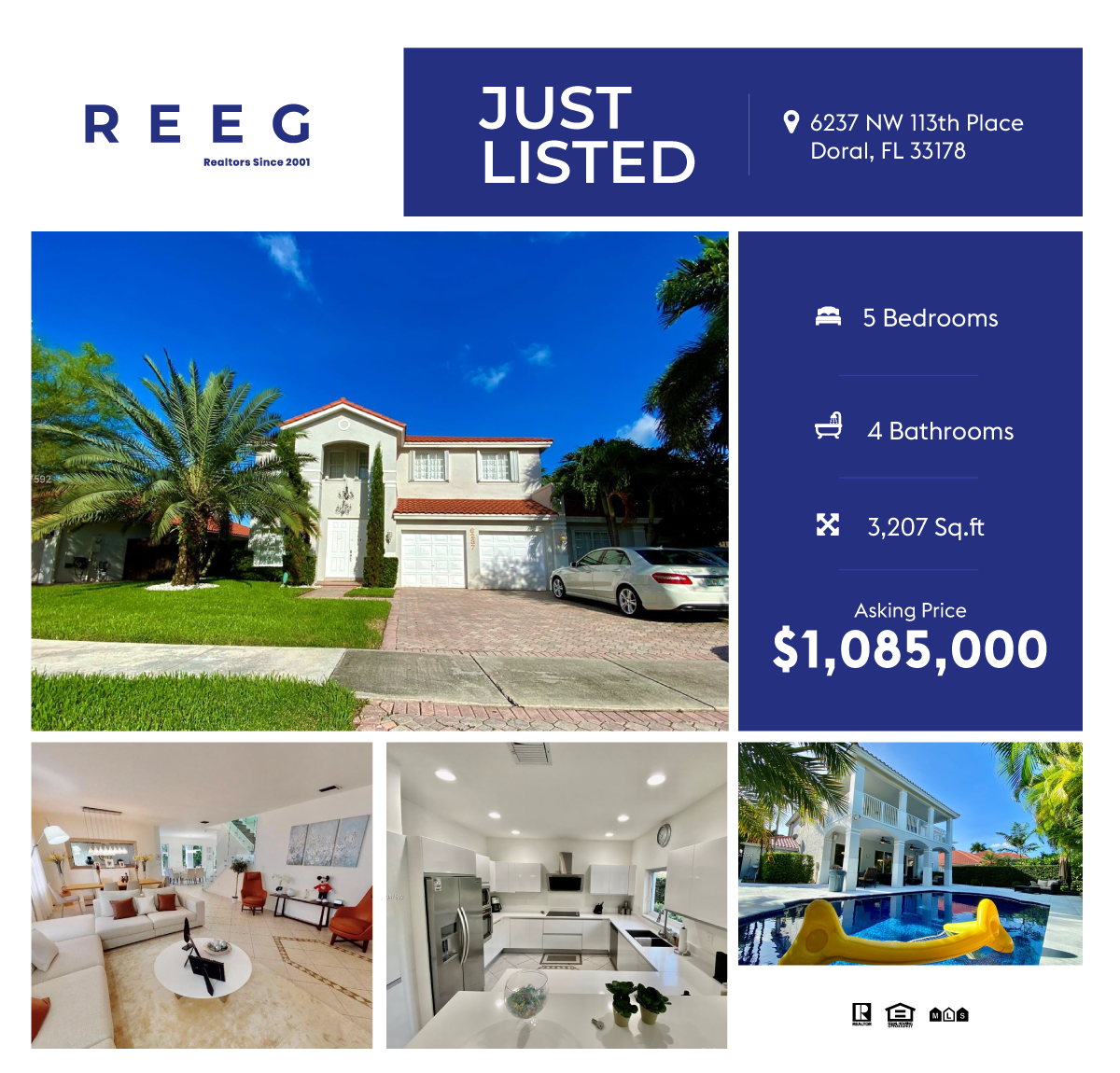 Just Listed — 6237 NW 113th Place Doral